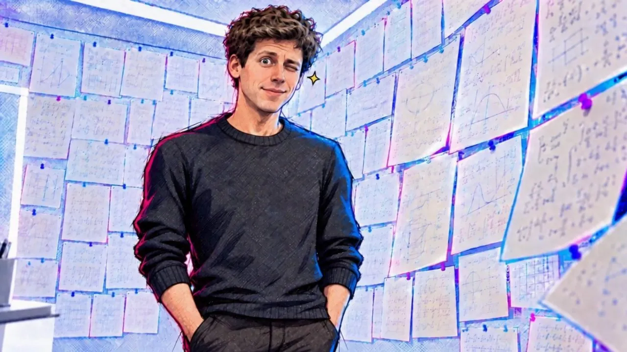 Sam Altman still winking 0.4 seconds into the take